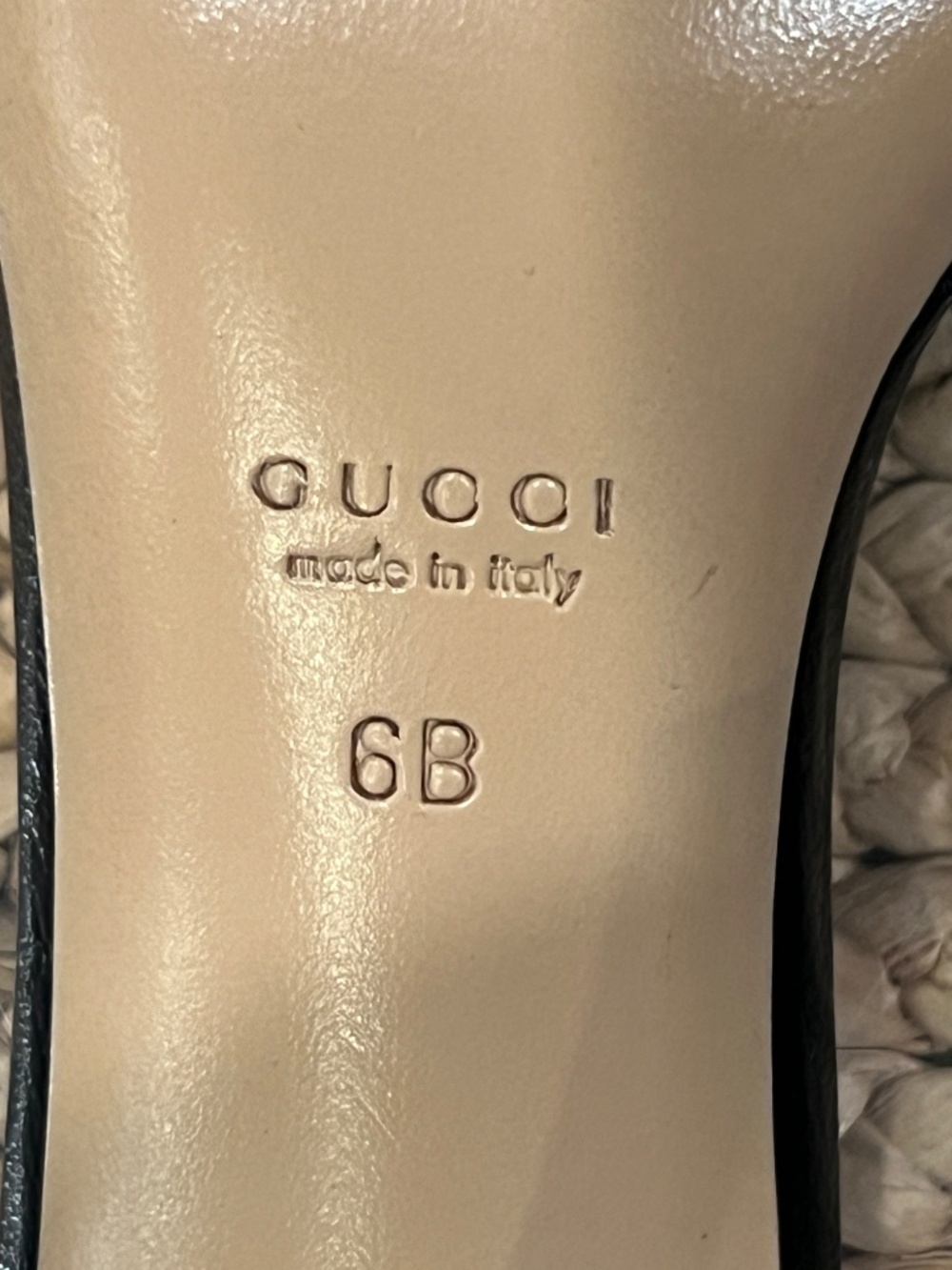 Gucci Gold GG Strap Sandal Heels Sz 6 - Picture 2 of 7